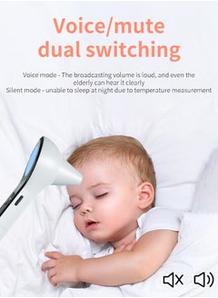 GIFT Digital Thermometer for Adults and Kids, Accurate Ear and Forehead Temperature Readings - Fever Alarm - Touchless Ideal for Babies Toddlers Infants Sensiors - Large LED Display - Home Use  - Image 3