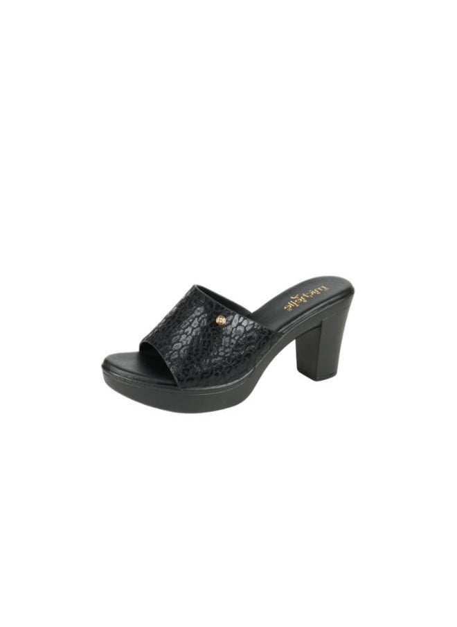 Michelle Morgan 092-2897 Michelle Morgan Ladies Block Heel Sandals 314RC866 Black  - Image 1