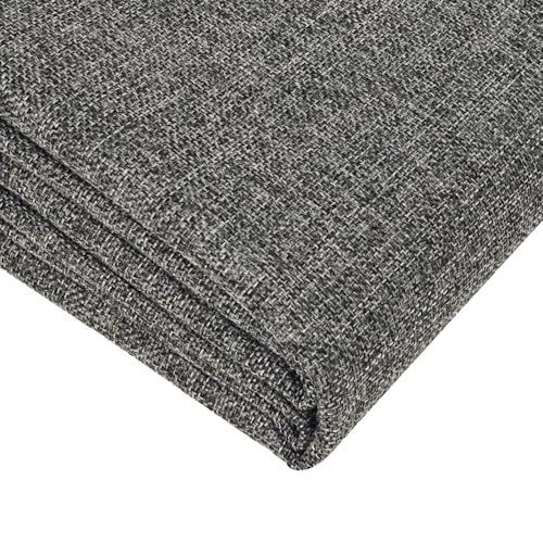 M Mute Touch Heavy Linen Fabric 80x57 Inches, 1.2mm Thickness, Plain Solid Color Cloth for Embroidery, Clothing, Sewing - Linen Texture Material (Dark Grey) - Image 1