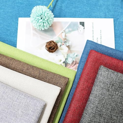 M Mute Touch Heavy Linen Fabric 80x57 Inches, 1.2mm Thickness, Plain Solid Color Cloth for Embroidery, Clothing, Sewing - Linen Texture Material (Dark Grey) - Image 5