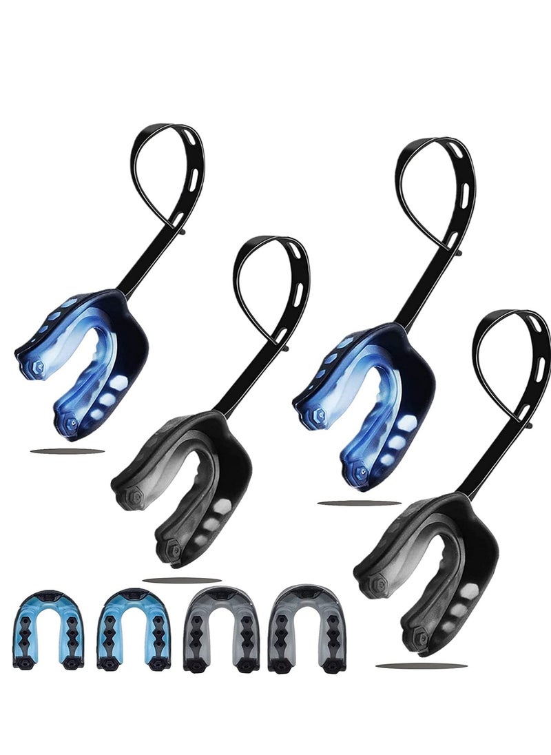 SYOSI 4Pcs Mouth Guard Athletic Mouth Guards Trimmable Mouthguard Mouthguard for Boxing, MMA, Rugby, Muay Thai, Hockey, Judo, Karate Martial Arts and All Contact Sports  - Image 1