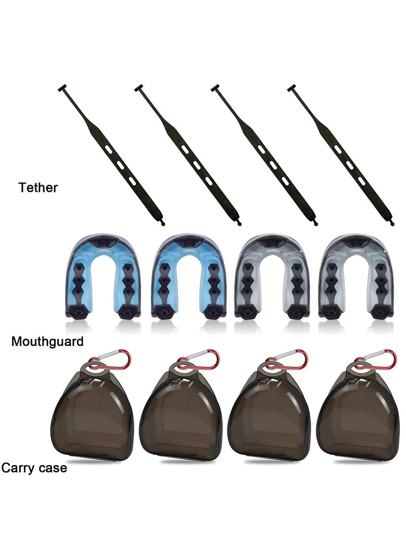 SYOSI 4Pcs Mouth Guard Athletic Mouth Guards Trimmable Mouthguard Mouthguard for Boxing, MMA, Rugby, Muay Thai, Hockey, Judo, Karate Martial Arts and All Contact Sports  - Image 5