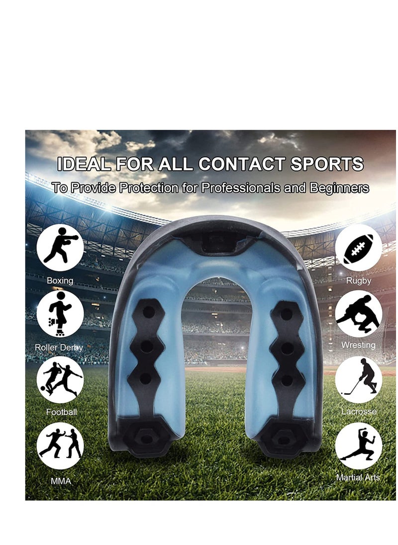 SYOSI 4Pcs Mouth Guard Athletic Mouth Guards Trimmable Mouthguard Mouthguard for Boxing, MMA, Rugby, Muay Thai, Hockey, Judo, Karate Martial Arts and All Contact Sports  - Image 3