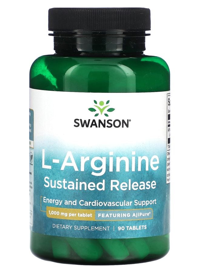 SWANSON L-Arginine Sustained Release 1000 mg 90 Tablets
