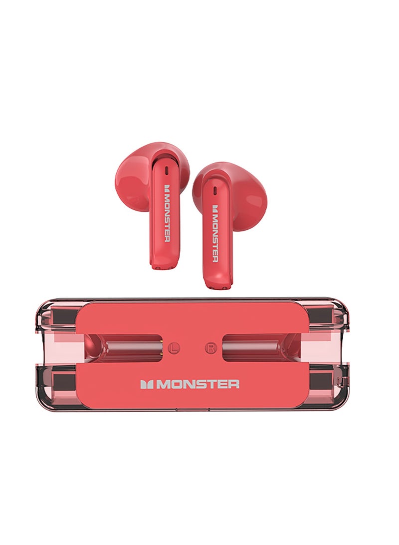 MONSTER Airmars XKT08 True Wireless Gaming Earphones Red