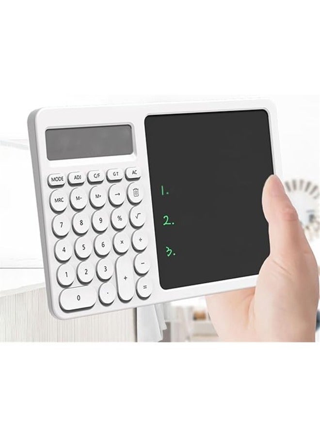 Desk Calculator with Wear Resistant Keys and LCD Screen, Writing Tablet Set, for Office, School, Travel - Image 3