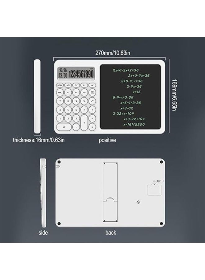 Desk Calculator with Wear Resistant Keys and LCD Screen, Writing Tablet Set, for Office, School, Travel - Image 5