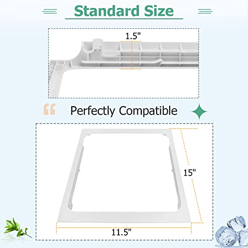 MONST [Upgraded] W10861519 Deli Drawer Hanger (Without Glass), Meat Drawer Shelf Compatible with whirlpool Refrigerator WRT311/WRT318/WRT148 Some models (not all), Replaces: W10628698, AP5999492 - Image 4