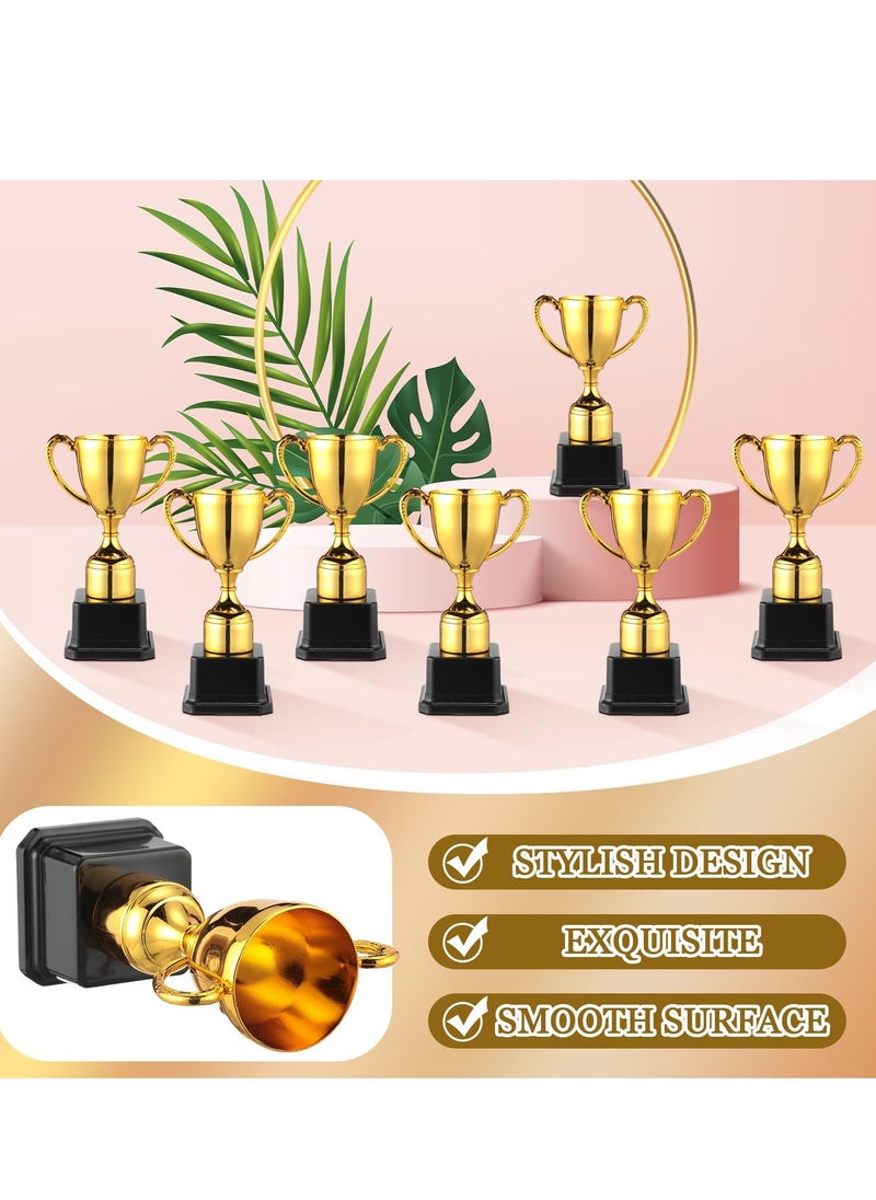 7 Inch Gold Trophies for Kids, 9 Pcs Trophy Award - Plastic Football Awards and Trophies Cup - Funny Trophy for Brings Joy and Recognition Party - Image 4