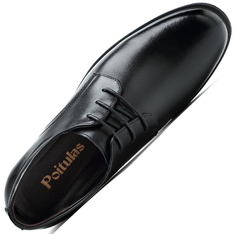 Poitulas Dress Shoes Men's Low Top Black - Image 2