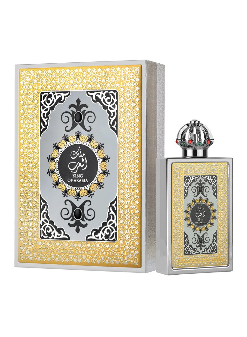 لطافة عطر كينج أوف أرابيا أو دو برفيوم من لطافة برايد - 100 مل | نفحات حمضية وجلد وفانيليا - للرجال والنساء - Image 1