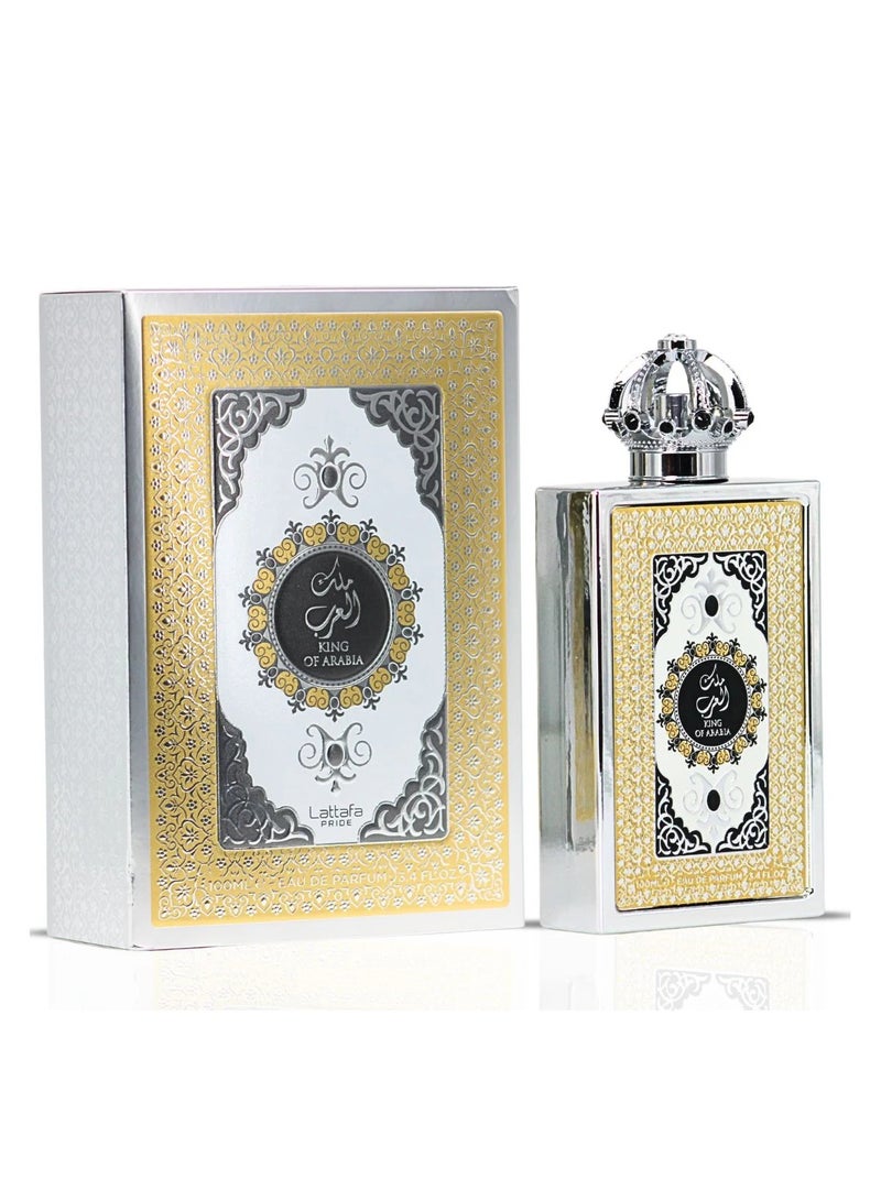 لطافة عطر كينج أوف أرابيا أو دو برفيوم من لطافة برايد - 100 مل | نفحات حمضية وجلد وفانيليا - للرجال والنساء - Image 3