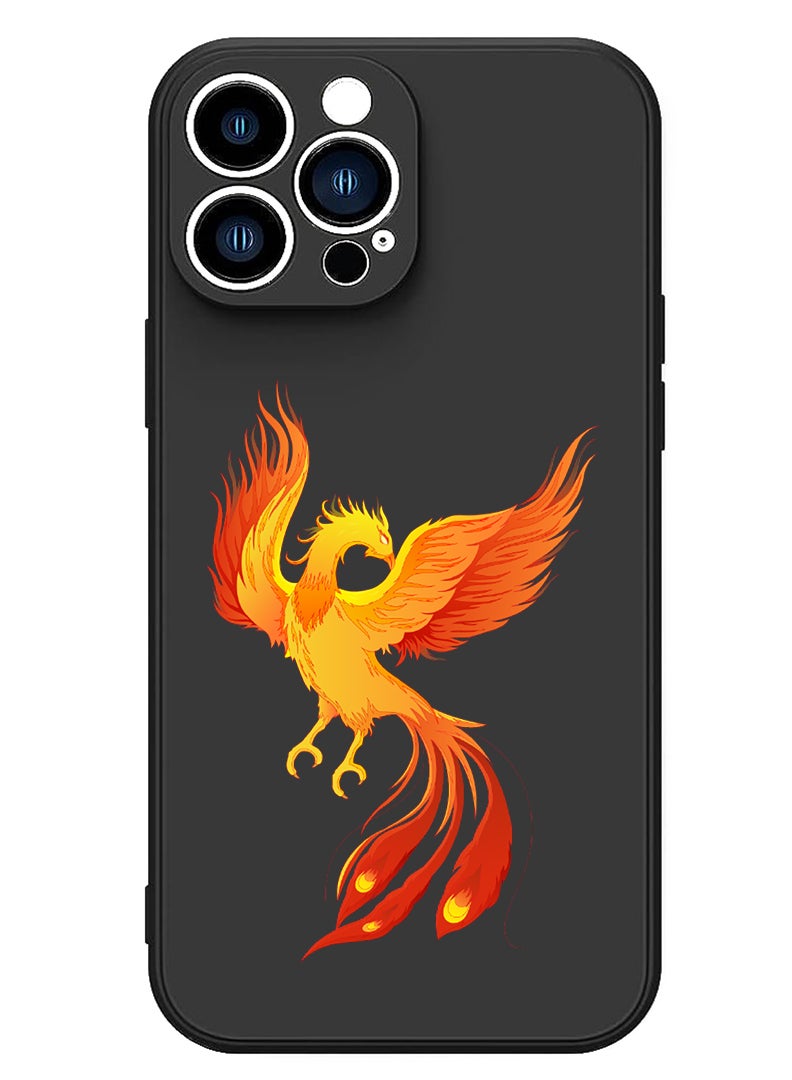 Theodor Protective Slim Fit Case Liquid Silicone Cover with Full Body Protection Anti-Scratch Shockproof Case For iPhone 13 Pro Max Black  - pineapple - Image 1