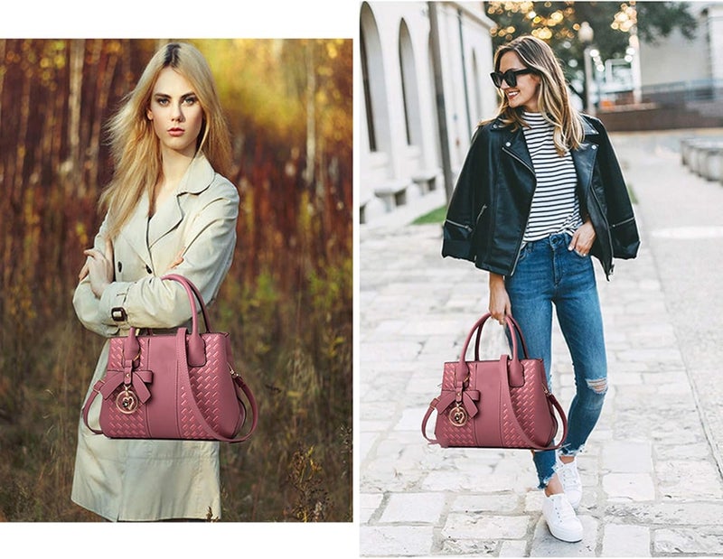 Jeniulet Purses and Handbags for Women Fashion Ladies PU Leather Top Handle Satchel Shoulder Tote Bags - Image 2