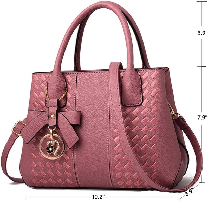 Jeniulet Purses and Handbags for Women Fashion Ladies PU Leather Top Handle Satchel Shoulder Tote Bags - Image 3