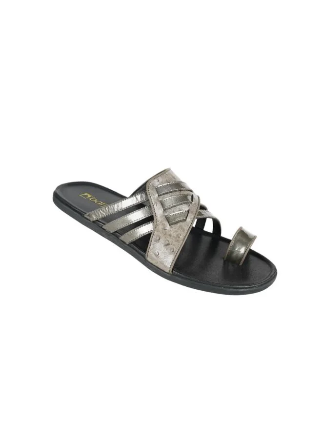 بارجيل أونو 008-3424 Barjeel Uno Mens Arabic Sandals 389A-11 Grey