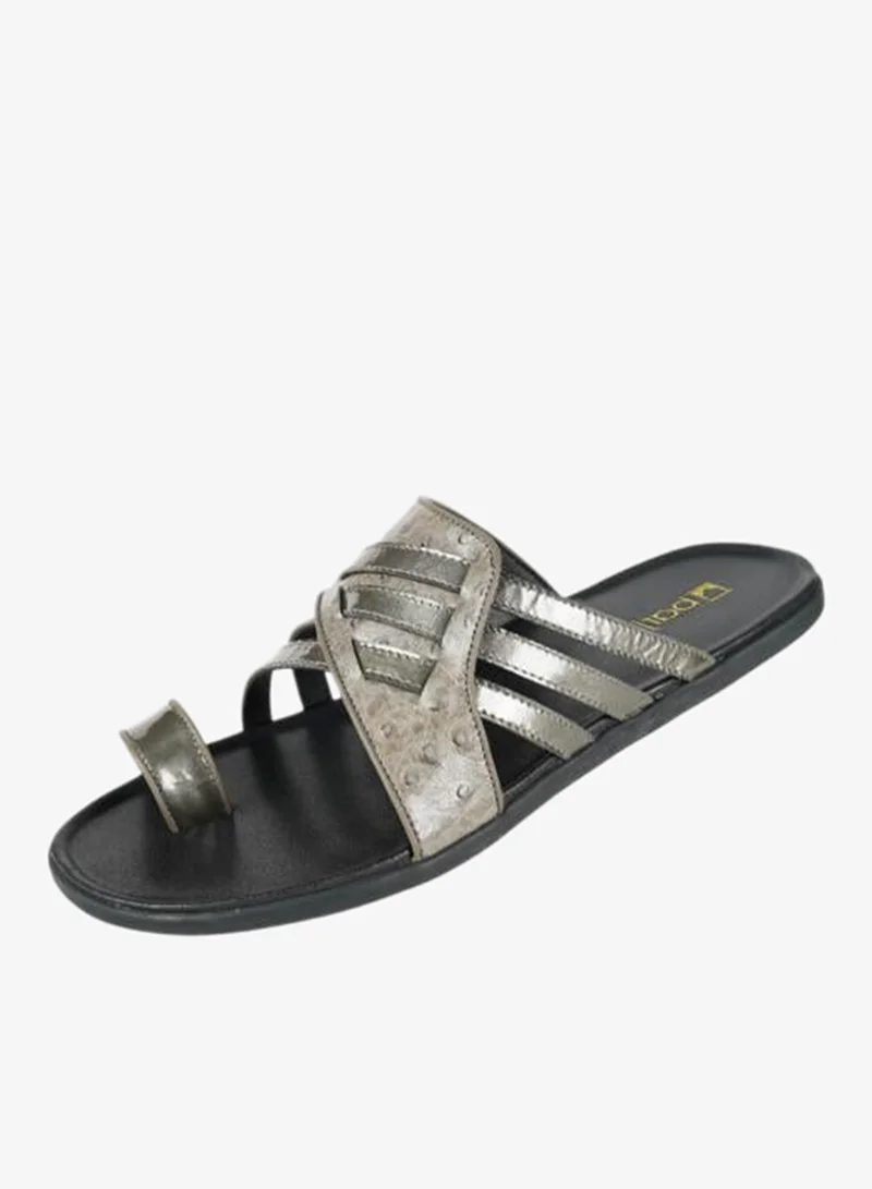 008-3424 Barjeel Uno Mens Arabic Sandals 389A-11 Grey