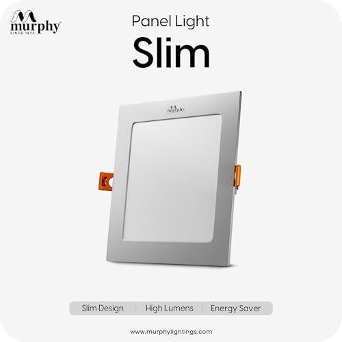 Murphy 12-Watt Slim Square LED Panel Ceiling Light (Natural White, Pack of 2) - Image 2