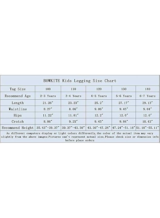 Kids Girls Winter Leggings Bunny Printed Thick Warm Fleece Pants for 2-7 Years - Image 3