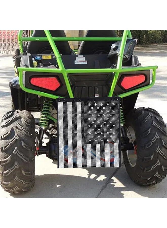 OIEKUN UTV ATV Mesh Trash Bag,26''(H) x22''(W) Universal UTV Trash Storage Sack Compatible With Polaris RZR,Can-Am,CFmoto,Teryx,Kawasaki,Golf Cart,Arctic Cat (American Flag) - Image 1