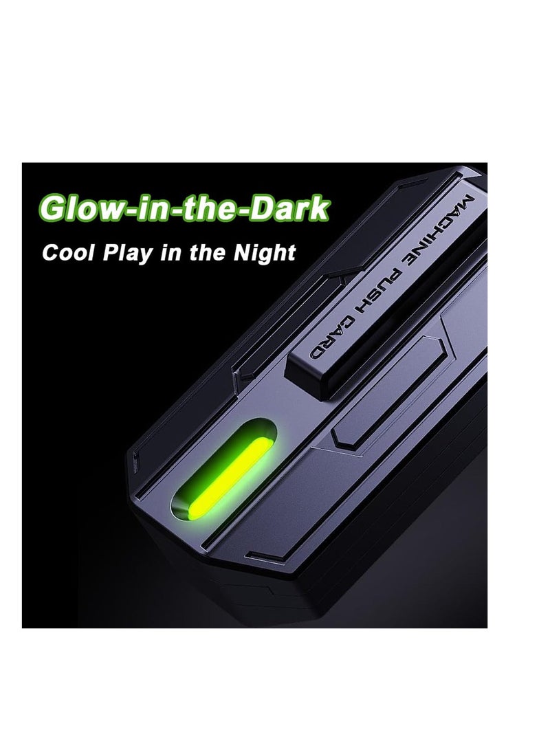 Beauenty Machine Fidget Slider, Glow-in-The-Dark Magnetic Metal Fidget Toys Haptic Slider, EDC Fidget Toy Stress Relief Toys for Adults, Perfect for ADHD/ADD/Anxiety (Blue Light) - Image 5