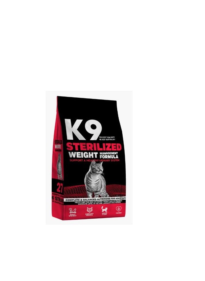 K9 - K9 | DRY FOOD FOR CATS - STERILISED | 2 kg - Image 1
