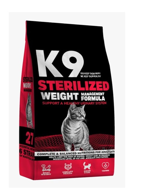 K9 | DRY FOOD FOR CATS - STERILISED | 2 kg