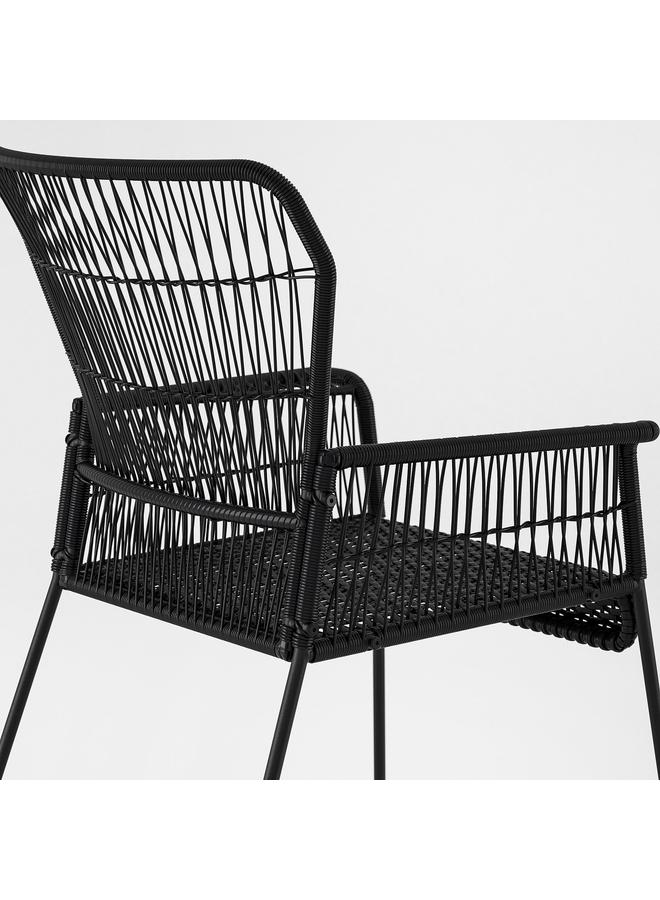 erorex Chair With Armrests, Outdoor, Anthracite - Image 2