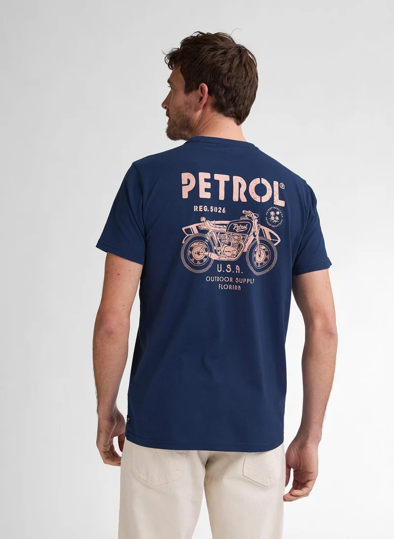 بترول اندستريز تيشيرت رجالي كلاسيك بطبعة