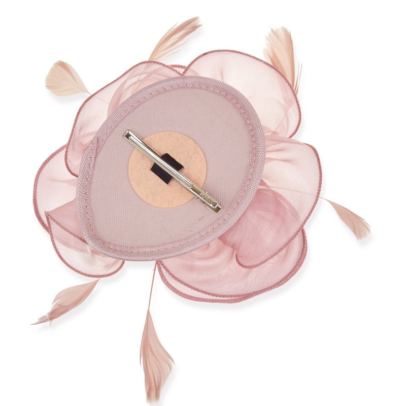 DRESHOW Fascinators Hat Tea Party Headwear Ribbons Feathers on a Headband and a Clip for Women - Image 5