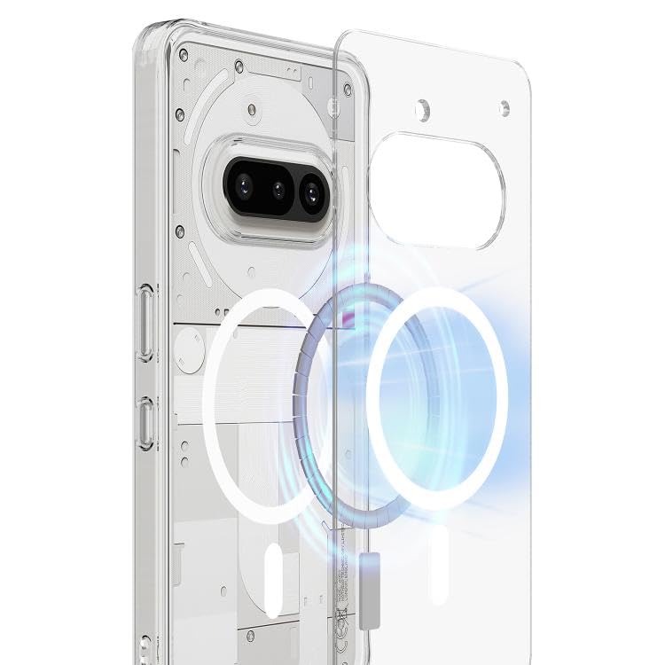 CASENED Clear Magnetic Case for Nothing Phone 3a-mag-Safe Inspired, Protective, Transparent - Image 2