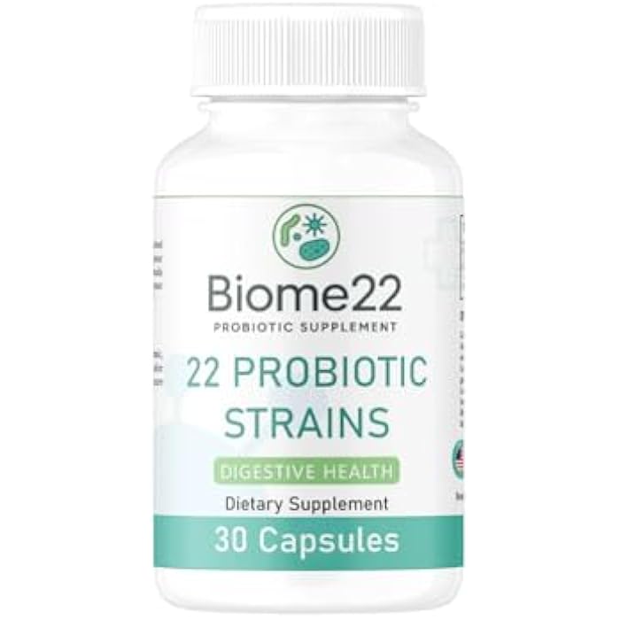 Tarsul Biome22 Probiotic Supplement - Multi-Strain Capsules with 22 Diverse Strains and Prebiotic Fiber - Shelf-Stable, Delayed-Release Formula for Men and Women - Image 1