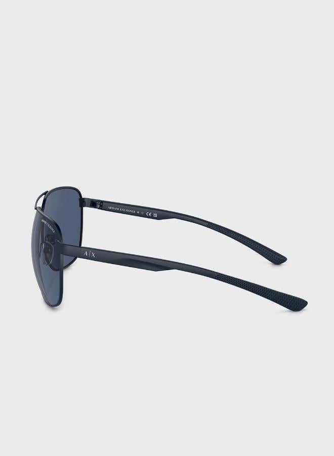 ارماني اكسشينج نظارات شمسية كبيرة الحجم - Image 4