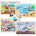 NASHRIO Wooden Educational Jigsaw Puzzles for Preschool Kids Ages 35 4Pack with 20 Pieces Transportation Wood Puzzles Set Toddler Brain Teaser Toys Preschool Gifts for Boys Girls Ages 3 4 5 6 - Image 4