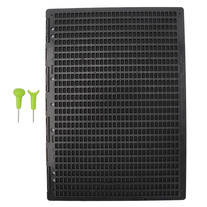 Braille Slate 27 Lines 30 Cells Black Plastic Braille Writing Slate with Stylus for Blind - Image 1