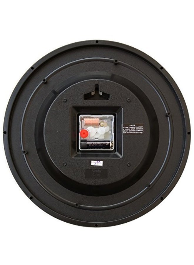 Ajanta ساعة حائط أنالوج صامتة من أجانتا - إطار بلاستيكي أبيض مع وجه زجاجي | 30.3 × 30.3 × 4.5 سم | ساعة حائط دائرية أنيقة للمنزل والمكتب - نموذج 2937-أبيض - Image 3