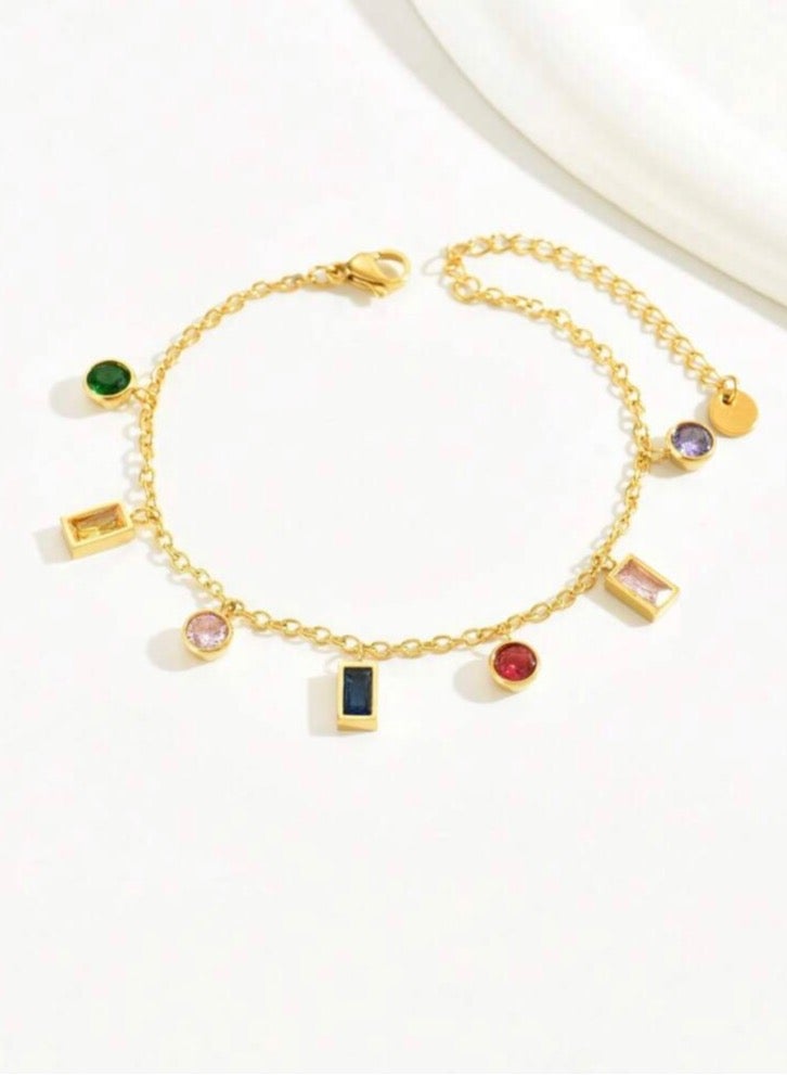 جوليري بالاس اسوارة نسائية من الاستانلس ستيل مطلي باللون الذهبي عيار ١٨ - Image 2