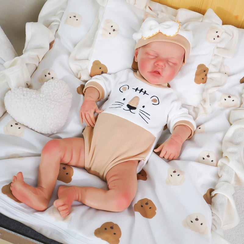 KUICEO Silicone Reborn Baby Dolls18 Inch Realistic Newborn Anatomically Correct Girl with Realistic Blood Vessels and SkinSilicone Full Body Lifelike Babyfor Kids 3  Collectors - Image 3