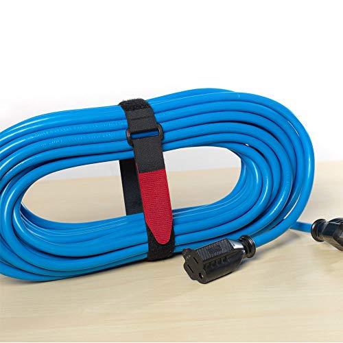 VELCRO Brand علامة فيلكرو 90107 - أحزمة متعددة الاستخدامات - 18" × 1" حزام متعدد الاستخدامات، 2 قطعة - أسود - Image 3