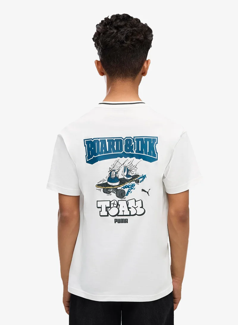 Puma Youth Mid90S Relaxed Back Graphic T-Shirt
