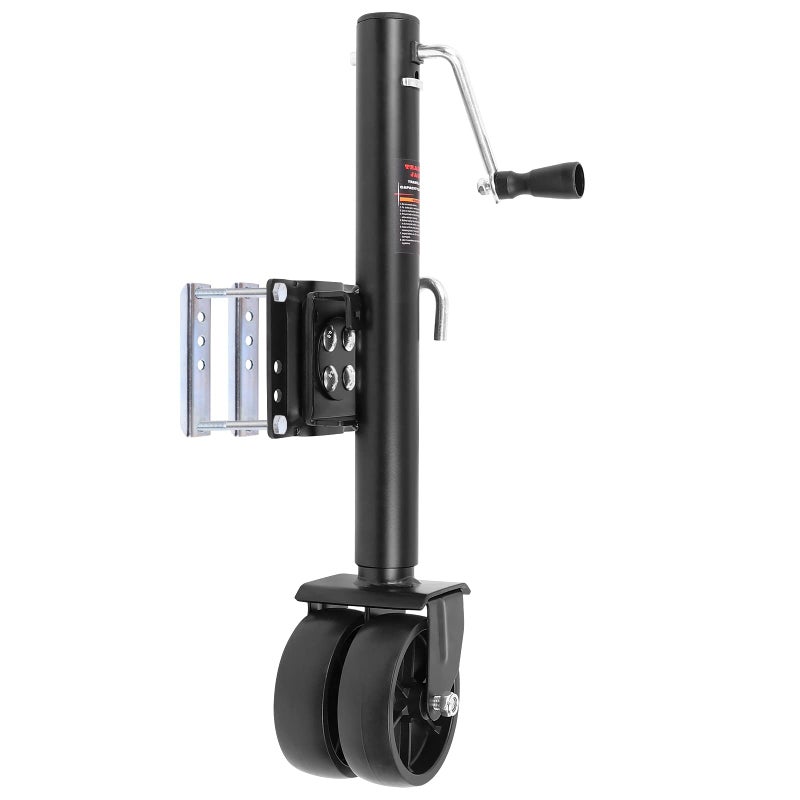 BEBLEPANY Trailer JackSwivel Boat Trailer Jack with 6 with Dual Wheels Heavy Duty 2000 LBs12 Lift