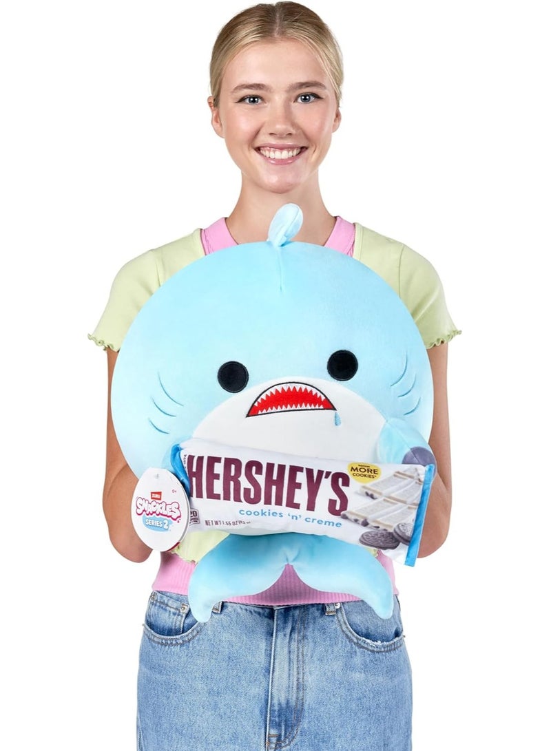Snackles 77573H Shark (Hershey, Cookie n Cream) Series 2 35 cm Plush Toy Medium (35 cm) - Image 3