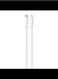 Pawa PVC 20W Data & Quick Charging USB-C to Lightning Cable 1.2m/4ft white