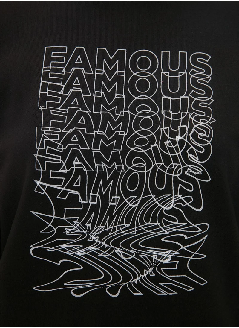 trendyol Crew Neck Graphic Sweatshirt