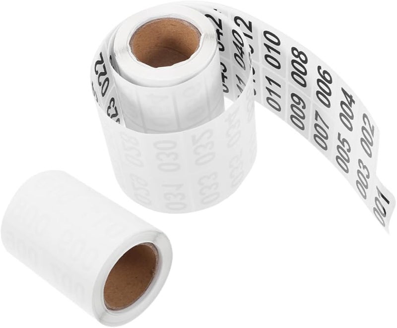 GARVALON 2 Rolls Consecutive Numbered Inventory Labels Stickers for Warehouse Logistics Product Tracking - Image 1