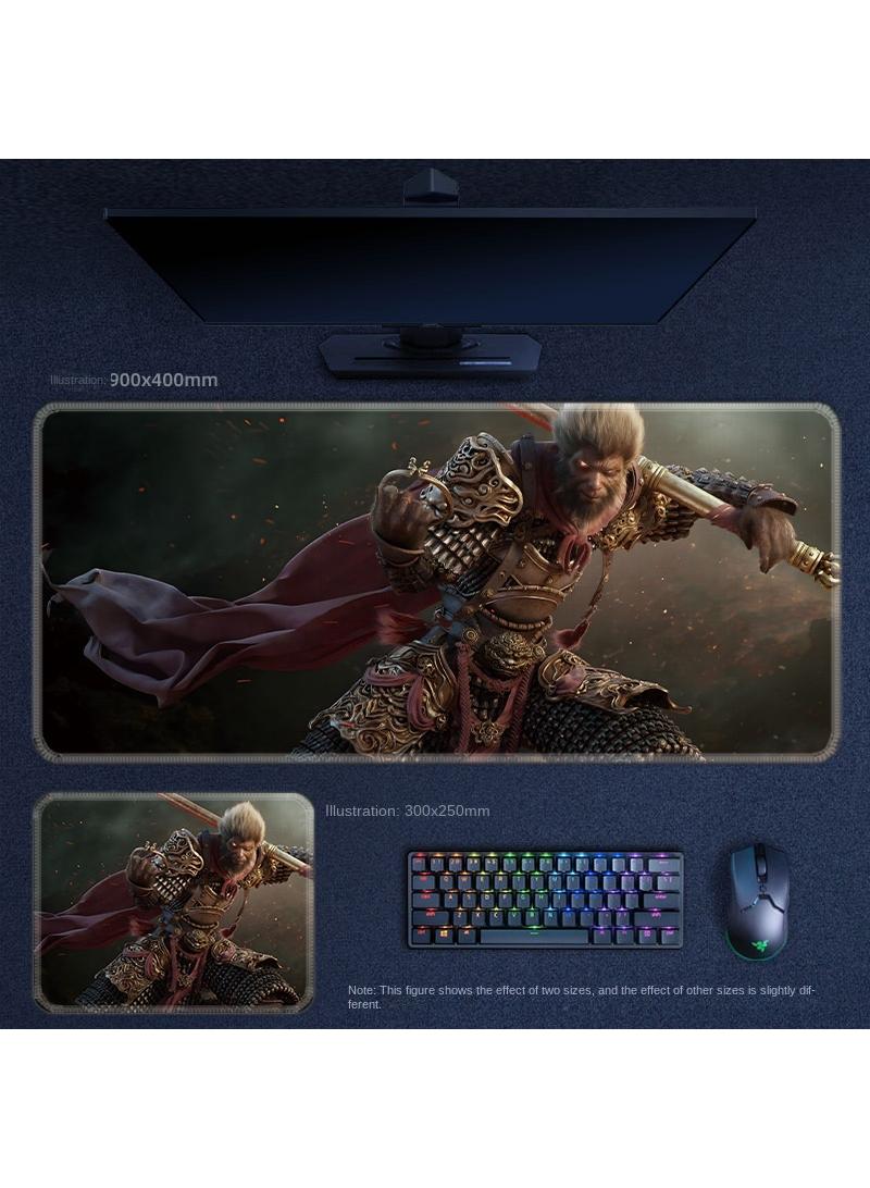 Y&D Black Myth Wukong PS5 Gaming Mouse Pad, Keyboard Pad, Waterproof with Non-Slip Rubber Base - Image 1