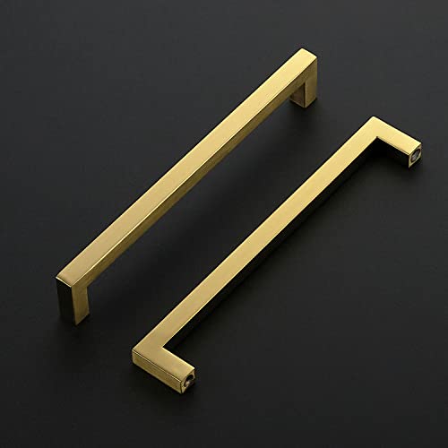 Ravinte Gold Cabinet Pulls Brushed Brass Kitchen Cabinet Handles Come with Screwdriver 8 in Hole Center 5 Pack - Image 3