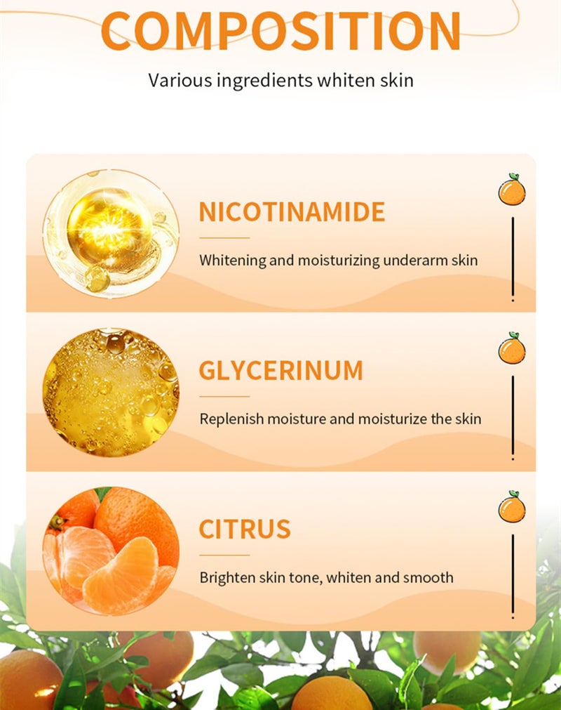 Go Ho Vitamin C Skin Whitening Cream,Dark Spot Remover for Face,Skin Lightening Cream for Intimate Areas,Neck,Armpit,Elbow, Inner Thigh and Knees,Improve Underarm Dullness Odor - Image 5