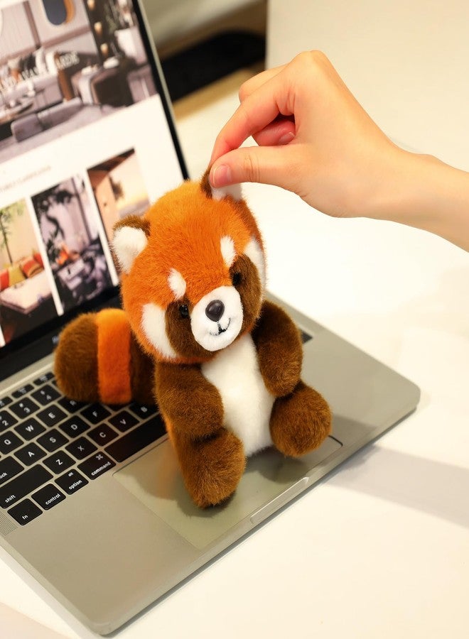 Ditucu Hand Sized Red Panda Stuffed Animals Cute Soft Plush Doll Small Plushies Toys Gifts for Kids Orange 5 inch - Image 4