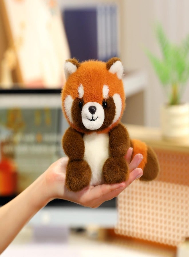 Ditucu Hand Sized Red Panda Stuffed Animals Cute Soft Plush Doll Small Plushies Toys Gifts for Kids Orange 5 inch - Image 1